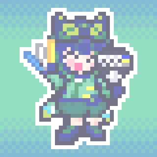 こっそり緑青さんおたんじょうびおめでとうございます...! いつでも好きに素直な緑青さんを見てるとこっちも笑顔になっちゃいます!この一年に素敵な未来が詰まっていますように! #緑青画