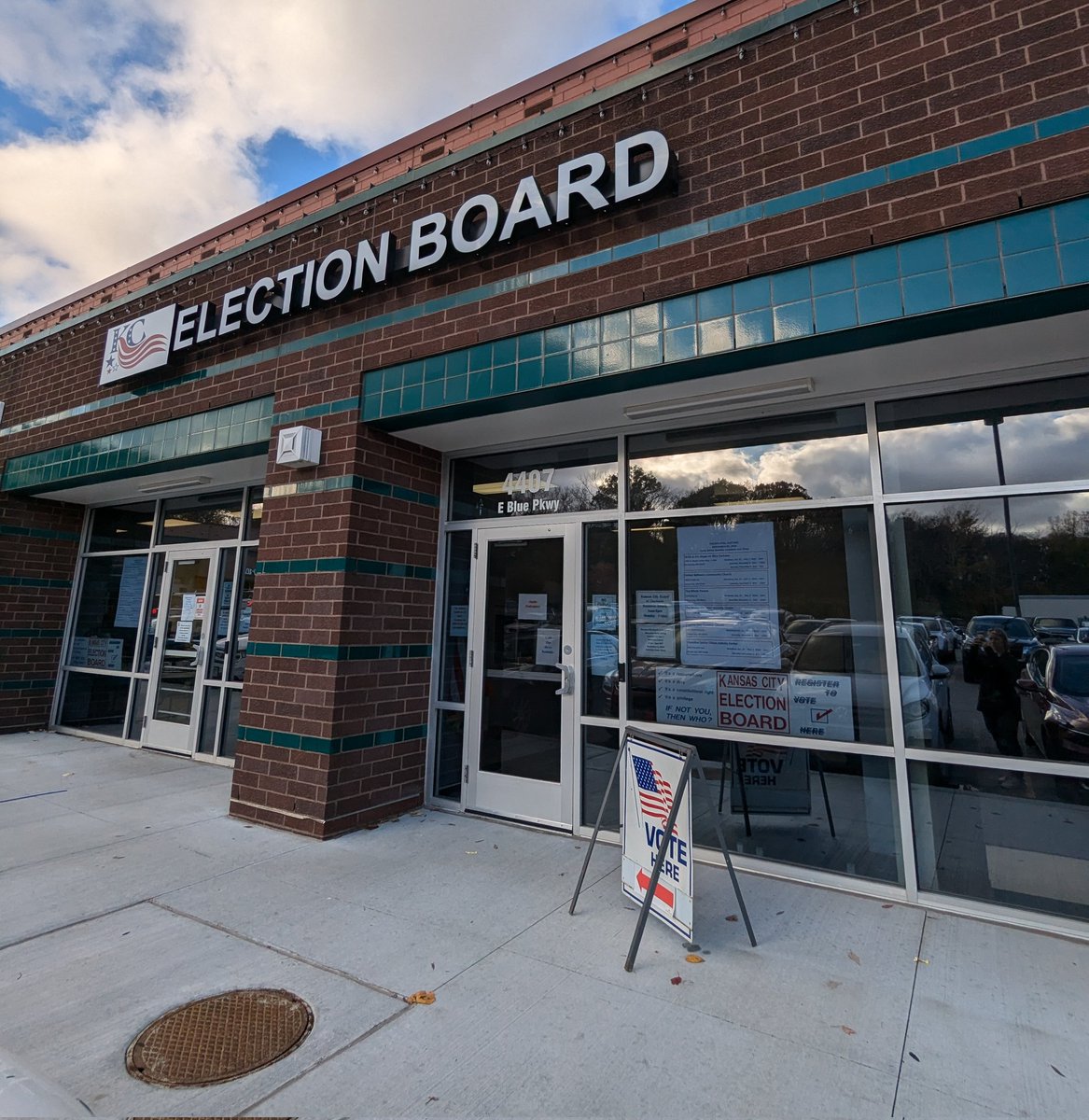 Vote! If you're short on time, check out some of the other early voting locations around the KC Metro. There was no line at the <a href="/KCElectionBd/">KCMO Election Board</a> this morning and it took me 5 minutes total.