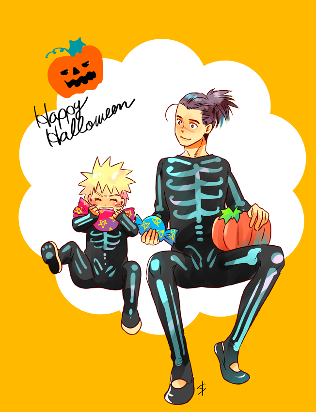 dollshka's tweet photo. Happy Halloween！
親子コス( ´ ｖ ` )
骨の全身タイツｗお菓子一杯食べさせてあげたい子ナルちゃん https://t.co/APBoFKQ8tP
