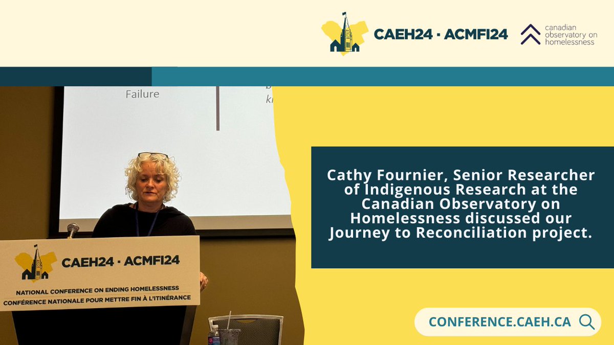 Yesterday, Cathy Fournier, Senior Researcher of Indigenous Research at the COH discussed our Journey to Reconciliation project at #CAEH24.

If you missed her presentation but would like to learn more about this project, visit: ow.ly/jAYO50TXbS6