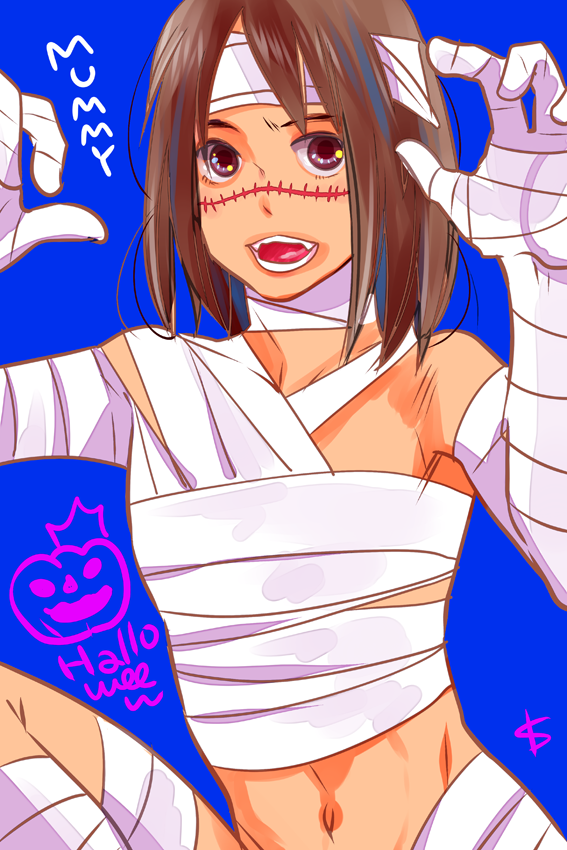 dollshka's tweet photo. ハロウィンの過去絵。綱手ちゃんも https://t.co/qzVUtCAFNJ