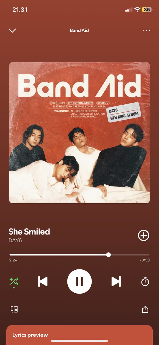 jendongji's tweet photo. fav song di album band aid https://t.co/QBb0CCA2Il