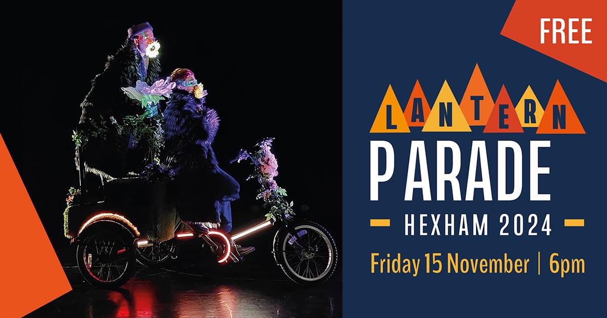 Queen's Hall Arts, Hexham (@queenshall) on Twitter photo 📣 We're delighted to announce that <a href="/CuriousArts/">Curious Arts</a>’ “glowing disco on wheels" Groove and Glow will take to the streets of Hexham as part of this year's Lantern Parade!
📅 Friday 15 November
📍 Gather at Hexham Bandstand, 6pm
ℹ️ Find out more: queenshall.co.uk/whats-on/lante… 📣 We're delighted to announce that <a href="/CuriousArts/">Curious Arts</a>’ “glowing disco on wheels" Groove and Glow will take to the streets of Hexham as part of this year's Lantern Parade!
📅 Friday 15 November
📍 Gather at Hexham Bandstand, 6pm
ℹ️ Find out more: queenshall.co.uk/whats-on/lante…