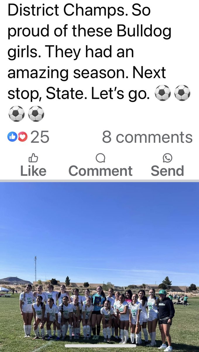 ⚽️🔥 Congratulations to #NSRsoccer 2026 Danica Pantoja and the Albuquerque High School women’s soccer team - District Champs, who are on their way to States. 💪

For more information on Danica, contact me at 609-405-1058