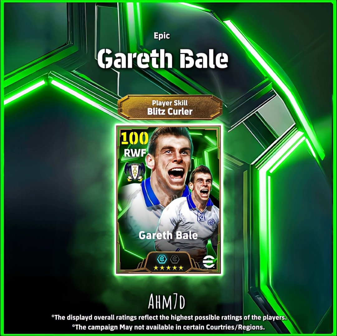 Concept Art 🖌️

Epic🟢
[Gareth Bale]

Hope you like it 🫡
#eFootball #イーフト