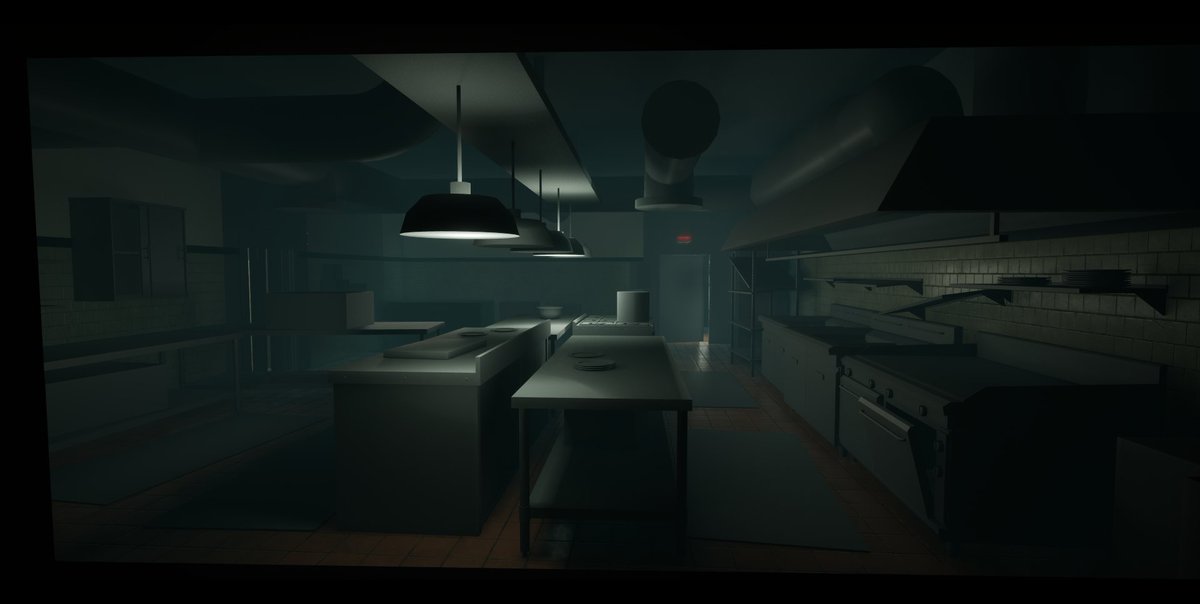 scene update! been making my way thru the grey boxes and replacing them with props #3dart #environmentart