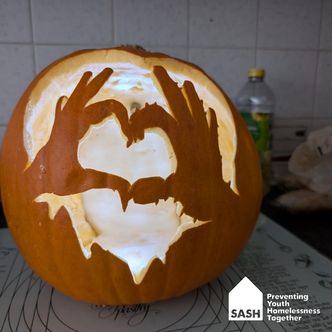 A Halloween Happy Ever After! 🎃

This Halloween we're coming at you with a wonderful story shared by a SASH Host.

A former SASH Young Person is getting married today. They reached out to their Host that they stayed with when they were in SASH and asked her if she'd carve and