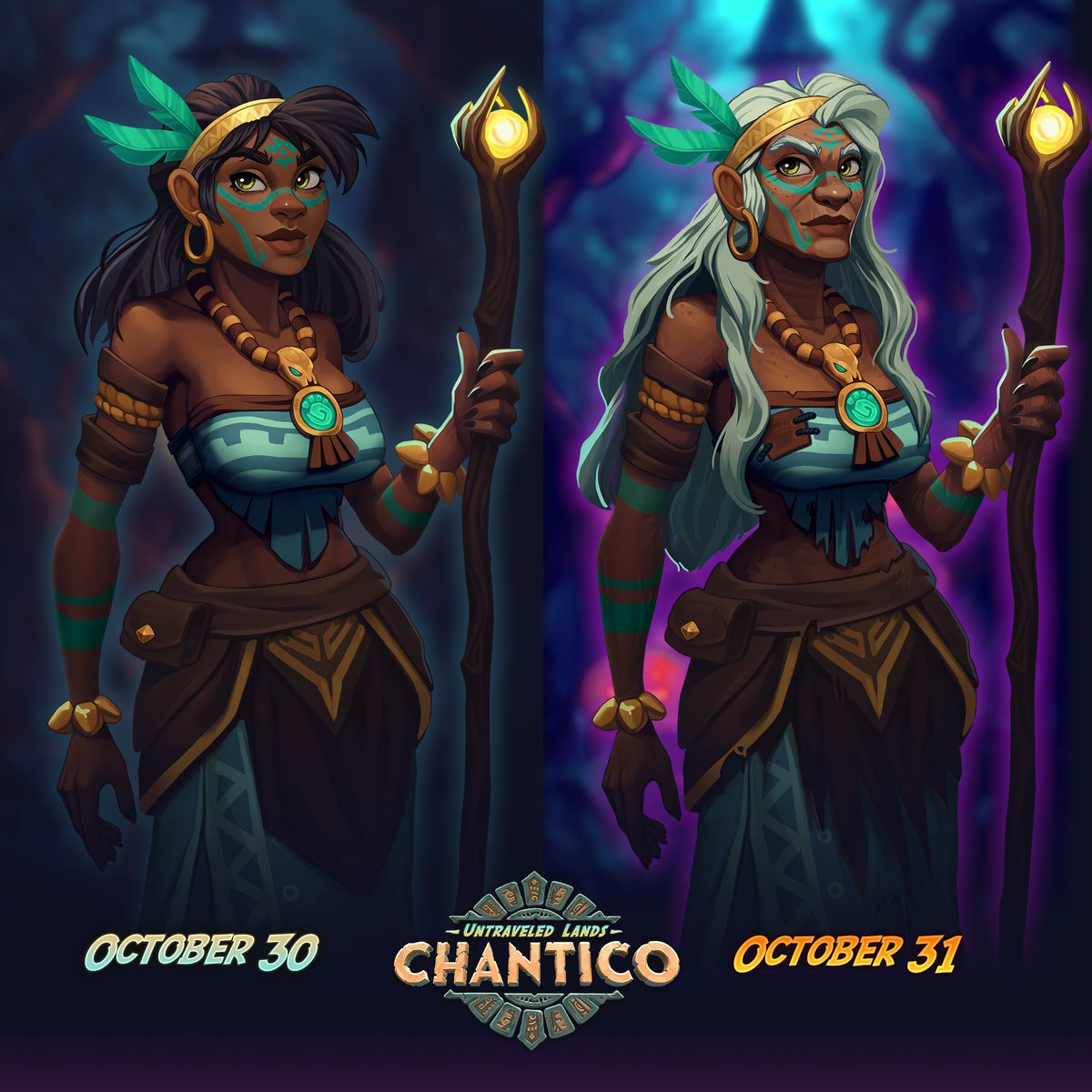 Boo-tiful Halloween wishes from the team at Tall Troll Games! 👻🧙‍♀️ Chantico's got a treat (or a trick) for you.🎃🎃🎃 #Halloween #ChanticoGame #IndieGame #Gaming #gamedev