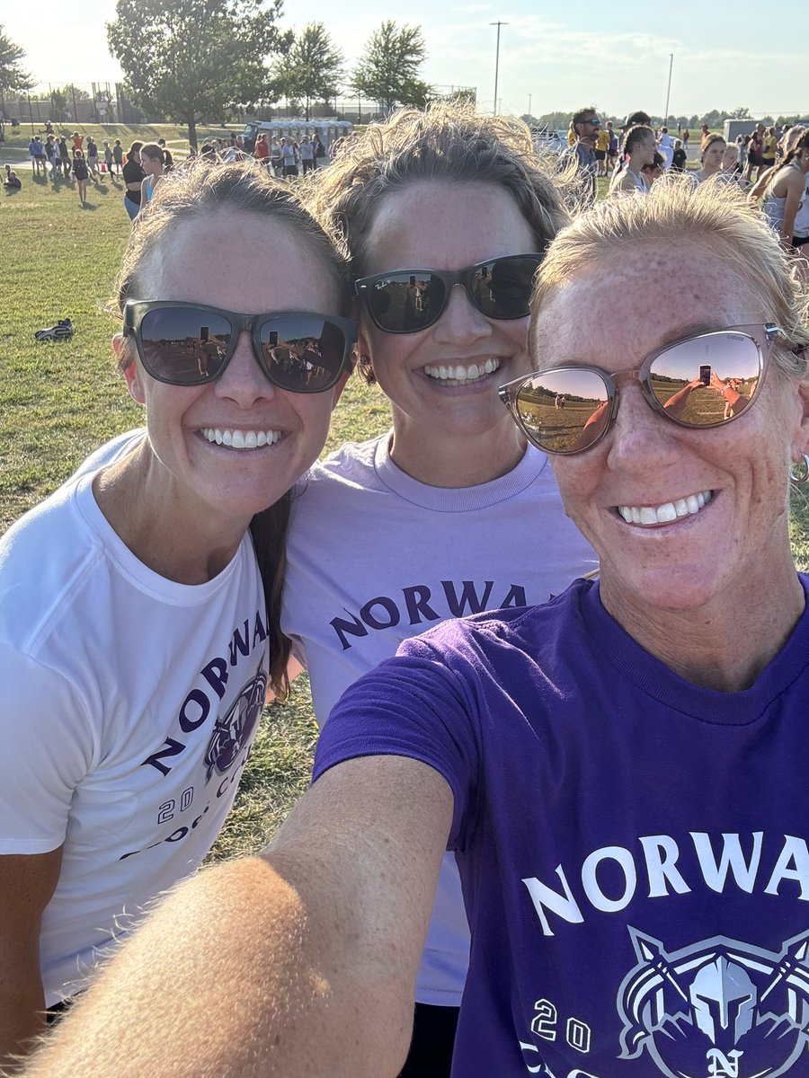 WarriorRunning's tweet photo. Happy Birthday Shout Out to the amazing @dkherrick 
Coach Danna has been such a wonderful asset to our XC Family and she is teaching these young ladies SO MUCH beyond running (giggle giggle)
We love you Danna and hope you have a fantastic day! 💜🖤 https://t.co/Eco9bs4qT3