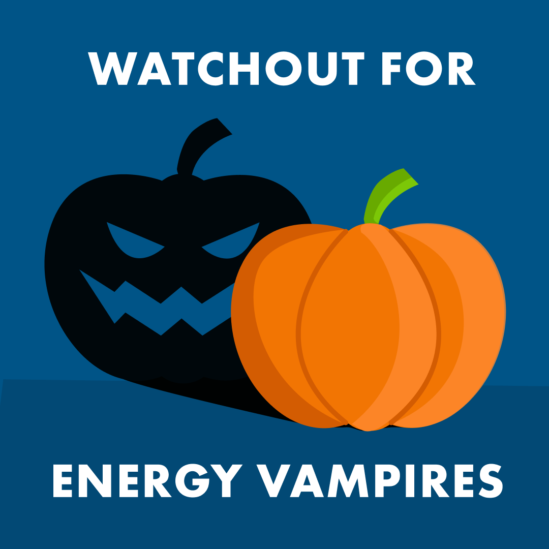 CMPASgroup's tweet image. This Halloween take a stab at saving electricity and fight vampire power! If you&apos;re not using an electronic device, unplug it or plug multiple items into a power strip and simply switch it off when you&apos;re not using the devices.

#CommunityPower #VampireEnergy #PublicPower