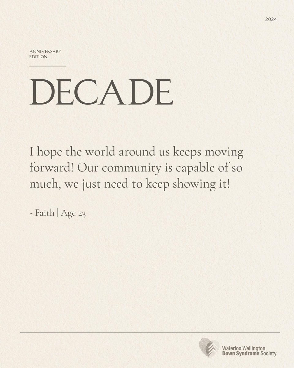 Decade | Faith #downsyndrome #DownSyndromeAwarenessMonth #decade