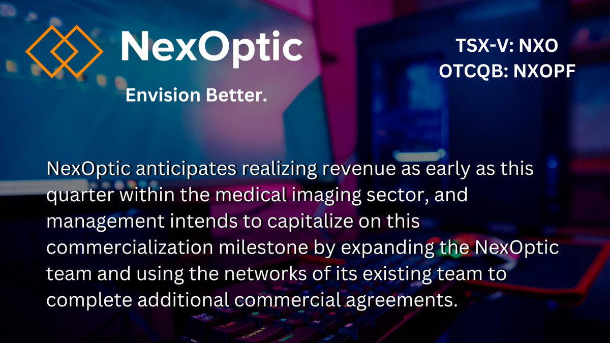 AI is a hot buzz word, but the tech behind NexOptic is battle tested and ready to make a substantial difference in the world.

Stay tuned for more exciting updates as the company pushes ahead toward full commercial launch! 

$NXO.V $NXOPF #tech #ai #vision #medtech