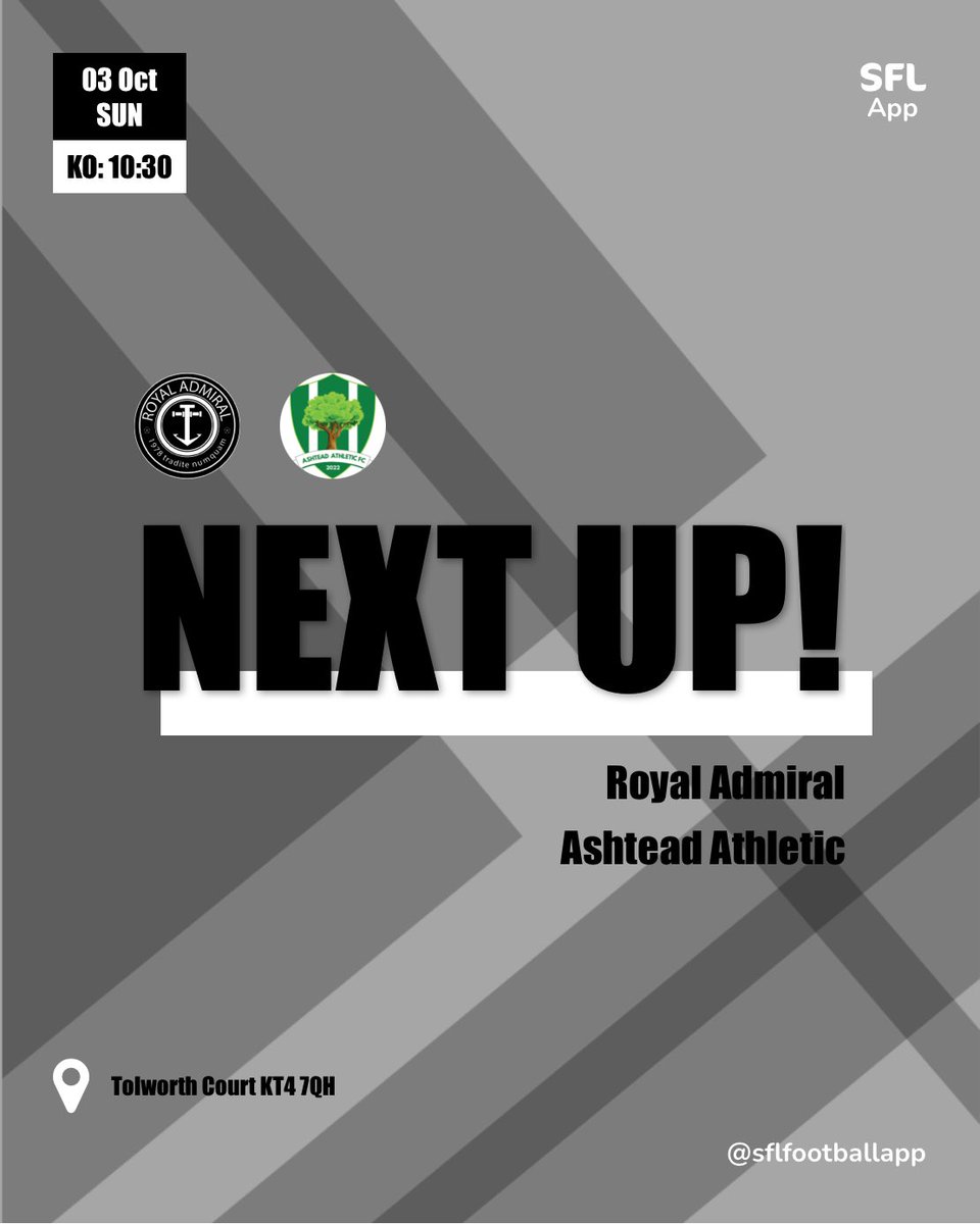 This Sunday. 1st v 2nd 🎉