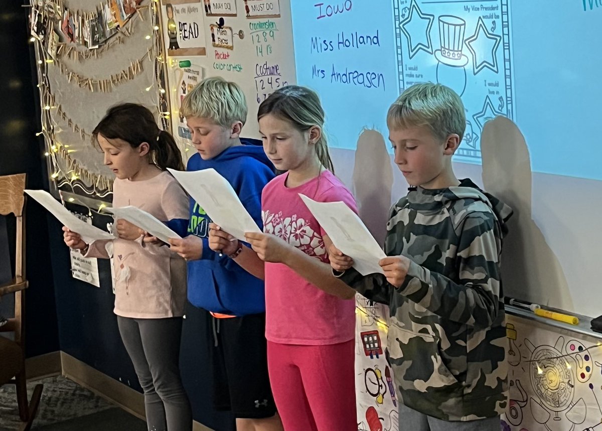 #ReadersTheater time! Showing off our reading skills. #fluency #expression #team #freemanfalcons