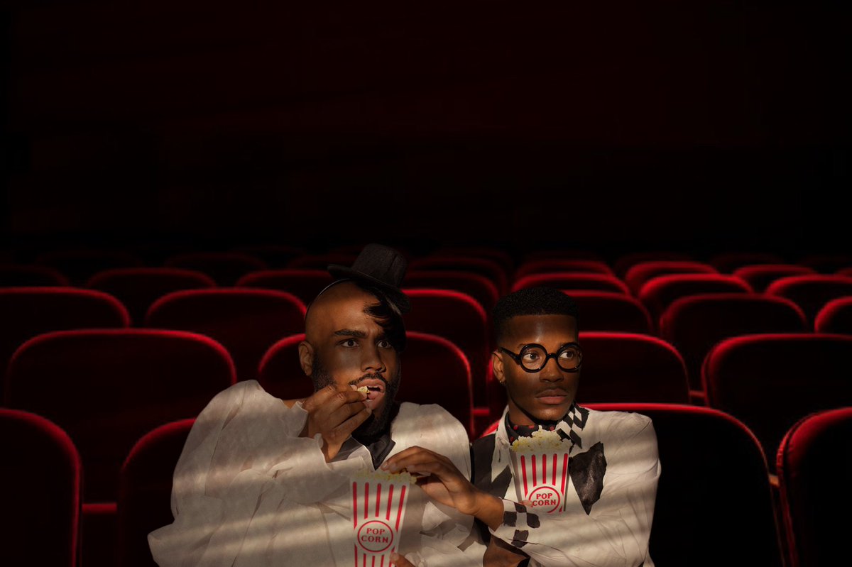MessyMyles's tweet photo. "Lights, camera, sass! 🎬✨ Meet Blaine Edwards and Antoine Merriwether, the iconic movie critics from 'In Living Color.' Bringing you reviews with flair and a smile! 🌟🎥 #TwoSnapsUp #InLivingColor #Halloween2024 #MenOnFilm https://t.co/pNUflie5Zq