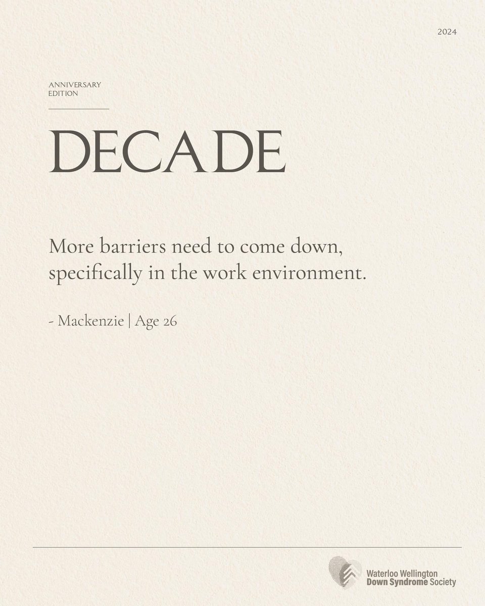Decade | Mackenzie 
#DownSyndrome #DownSyndromeAwarenessMonth #Decade
