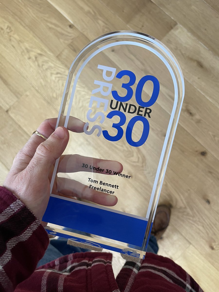Tom Bennett (@tombennettbbc) on Twitter photo Some belated news - very happy to be named on the <a href="/PressAwardsuk/">The Press Awards</a> 30 under 30 list #press30under30 Some belated news - very happy to be named on the <a href="/PressAwardsuk/">The Press Awards</a> 30 under 30 list #press30under30