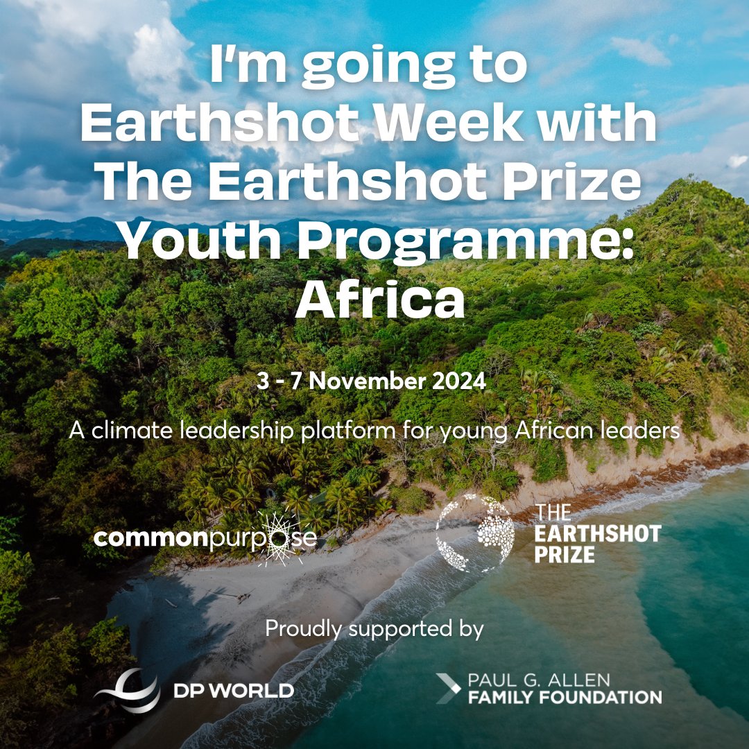 EdwardCoster's tweet photo. Thrilled to join @EarthshotPrize Youth Programme: Africa! From Nov 3-7, I’ll be connecting with inspiring young African leaders in Cape Town, working toward climate solutions and sustainability. 🌍💪 #EarthshotCapeTown #EarthshotPrize #CommonPurpose https://t.co/8RBNsdwznQ