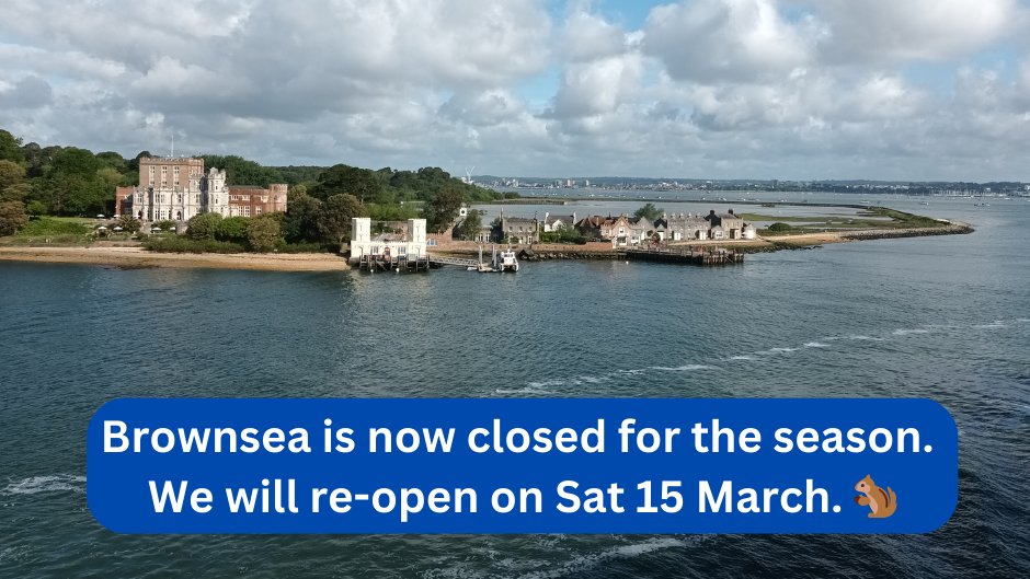 That's all folks! A huge thank you from the Browsea team to all the lovely people who came to visit this very beautiful and special place. We look forward to welcoming you back again next year.❤️
#BrownseaIsland #DorsetWildlifeTrust #BrownseaCastle #VisitDorset #VisitPurbeck