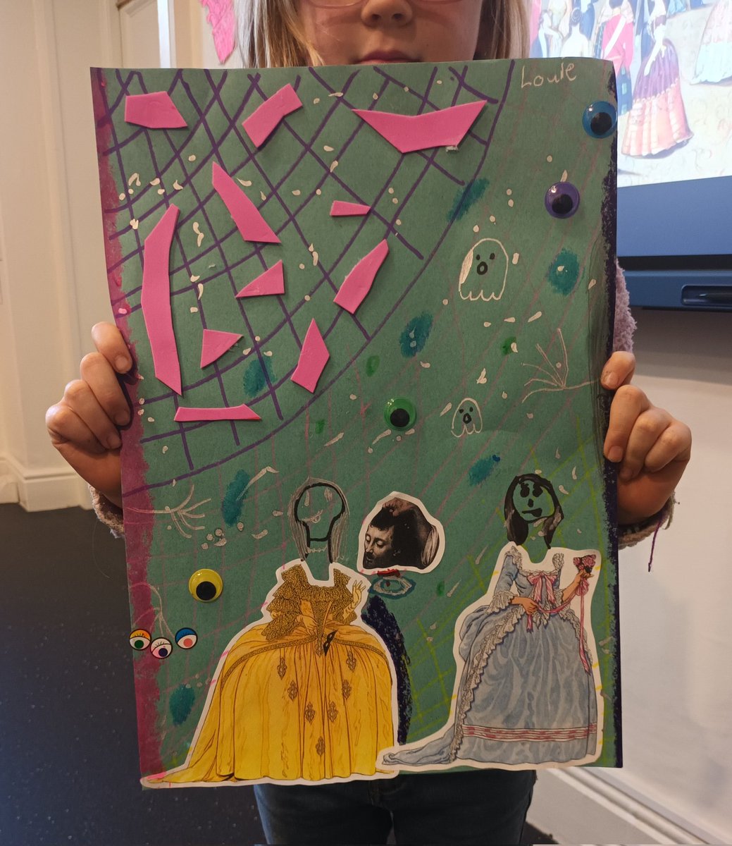 Photos of the DEATHLY DEBUTANTE COLLAGES made during this morning's 'Respond to the Artwork' workshop!

#artworkshops #familyfriendly #opw #dublincastle #museumeducation #halloweenworkshops #debutantes #socialseason

instagram.com/p/DByl0J3sbdI/…