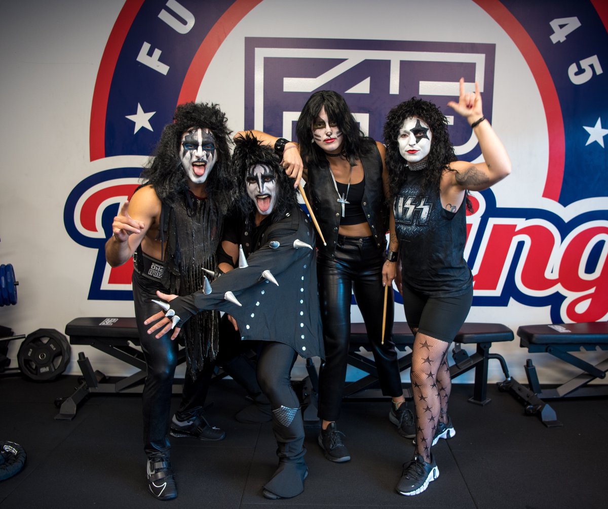 F45Training's tweet image. When #F45Halloween enters the chat and steals the show. 💫👻 Amazing to see our F45 family pump(kin)ing it up worldwide. What did you dress up as at your studio? #Halloween #F45Training
