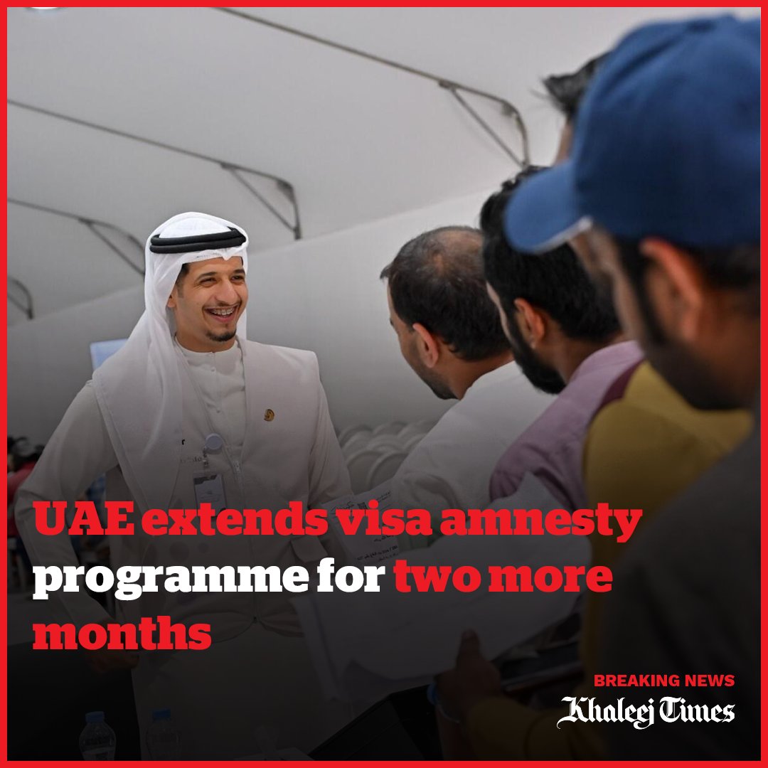 UAE extends visa amnesty programme for two more months
khaleejtimes.com/life-and-livin…