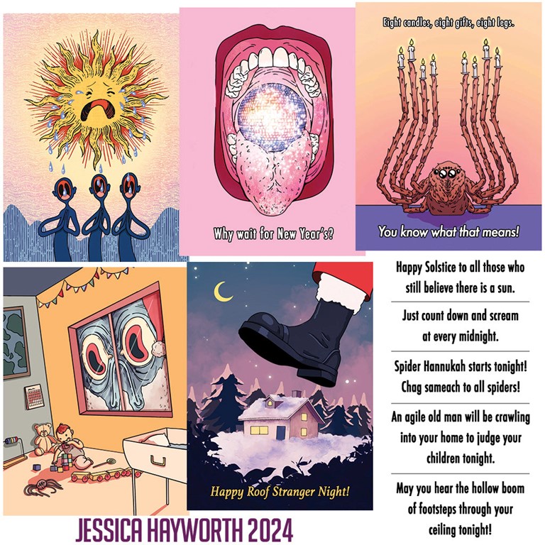 NightValeRadio's tweet photo. Holiday cards like no other. 

Buy one or all four packs here: https://t.co/ZhDWaUAEPg https://t.co/dEwEc88UnS