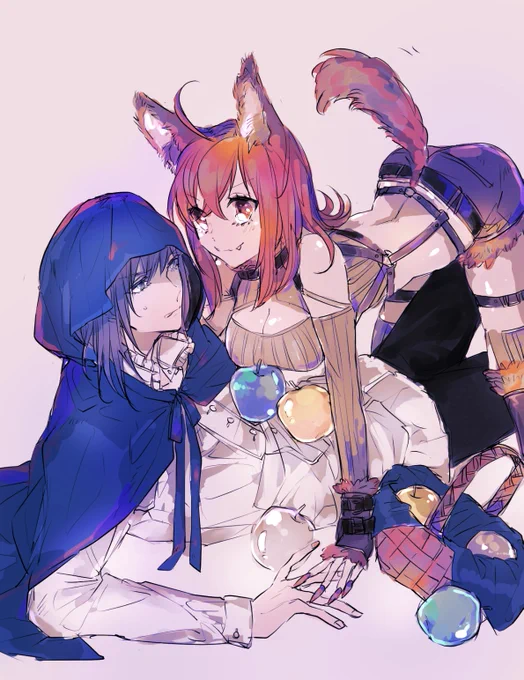 青ずきんちゃんVS狼少女 ※オベぐだハロウィン 