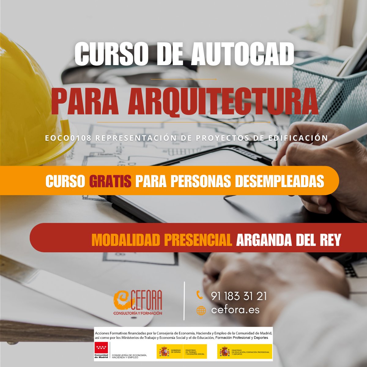 👷‍♂️👷‍♀️ ¿Te sientes estancado o estancada en tu búsqueda de oportunidades laborales? ¿No cuentas con las habilidades necesarias?🎓 Este #cursogratis es lo que necesitas para construir tu carrera en el sector 🏗️🧱 cefora.es/cursos/eoco010…