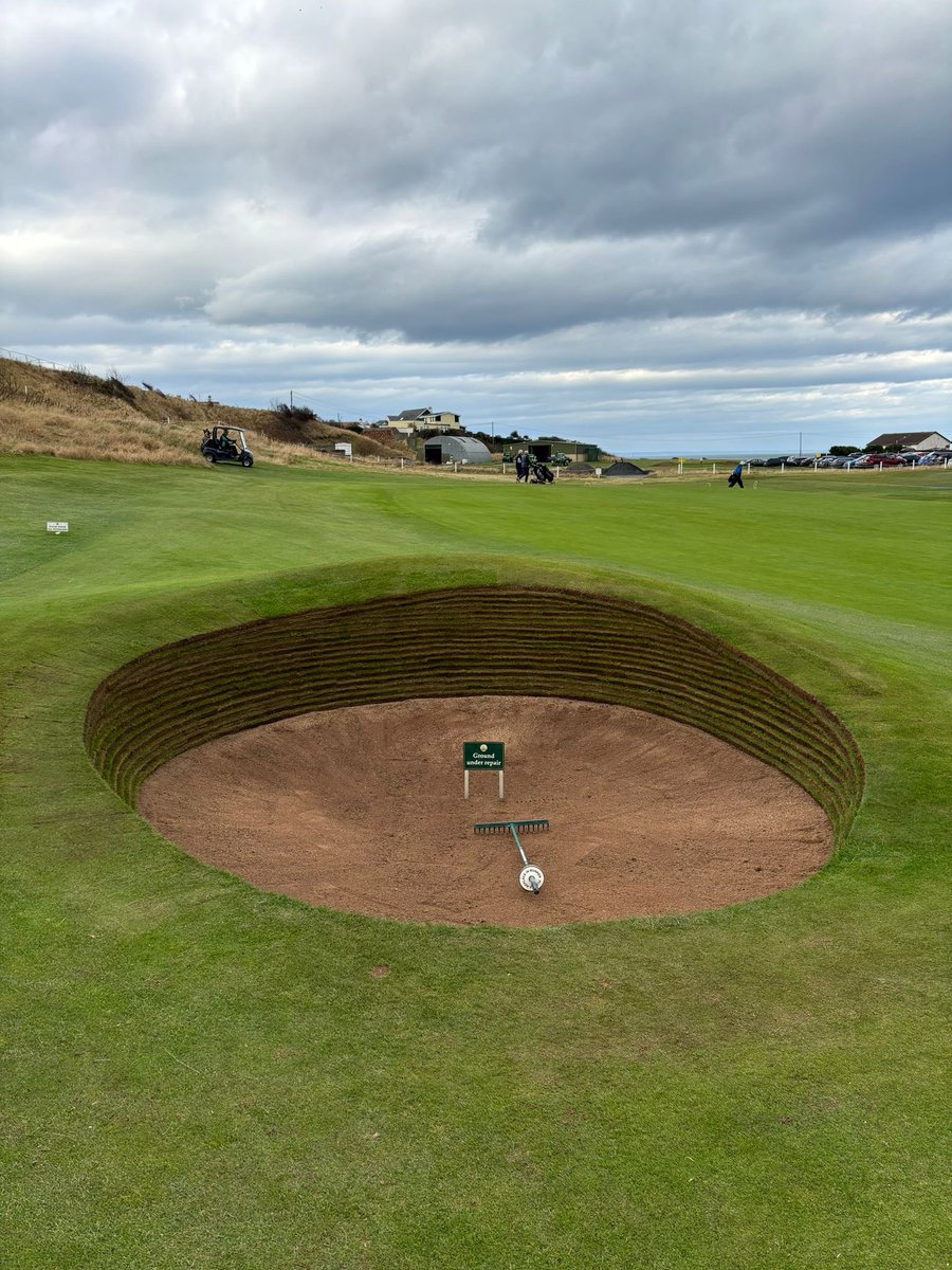 Another 2 bunker builds completed <a href="/dunbargolfclub/">Dunbar Golf Club</a> great work from Fraser and Stuart.