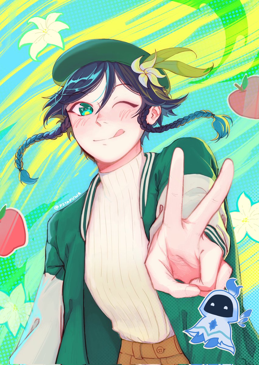 🍃Thank you <a href="/inzaneity/">ZANE</a> for commissioning me!🩵

#GenshinImpact #artph