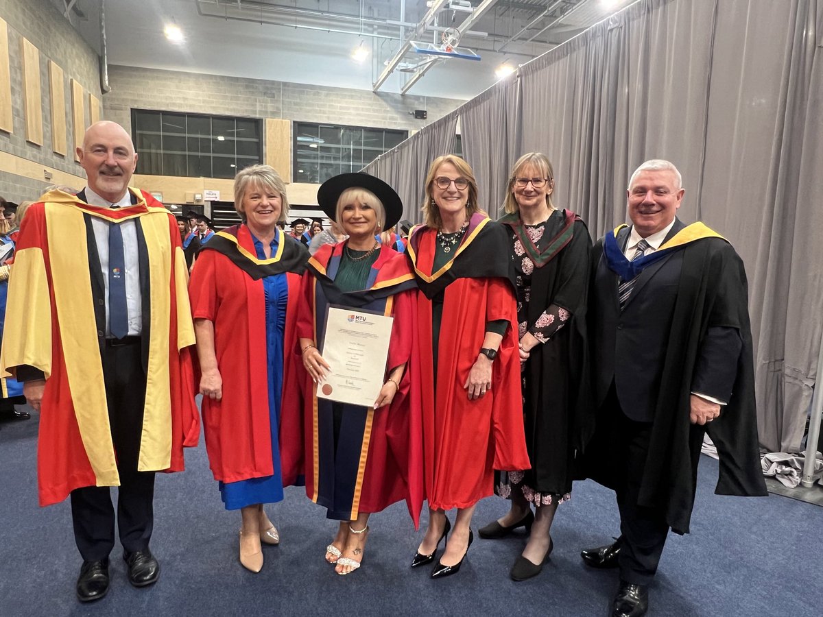 Gerard O'Donovan (@gerard_odonovan) on Twitter photo Congratulations to Dr Trudie Murray <a href="/TrudieMur/">Dr Trudie Murray</a> who was conferred with her PhD <a href="/MTU_ie/">Munster Technological University</a> today, great support from her Head of Department Caroline O’Reilly and her supervisors <a href="/bredaks/">Dr Breda Kenny Sheehan</a> <a href="/hamcguirk/">Helen McGuirk</a> <a href="/thomasmcooney/">Thomas Cooney</a> 👏👏👏#succeedingtogether Congratulations to Dr Trudie Murray <a href="/TrudieMur/">Dr Trudie Murray</a> who was conferred with her PhD <a href="/MTU_ie/">Munster Technological University</a> today, great support from her Head of Department Caroline O’Reilly and her supervisors <a href="/bredaks/">Dr Breda Kenny Sheehan</a> <a href="/hamcguirk/">Helen McGuirk</a> <a href="/thomasmcooney/">Thomas Cooney</a> 👏👏👏#succeedingtogether
