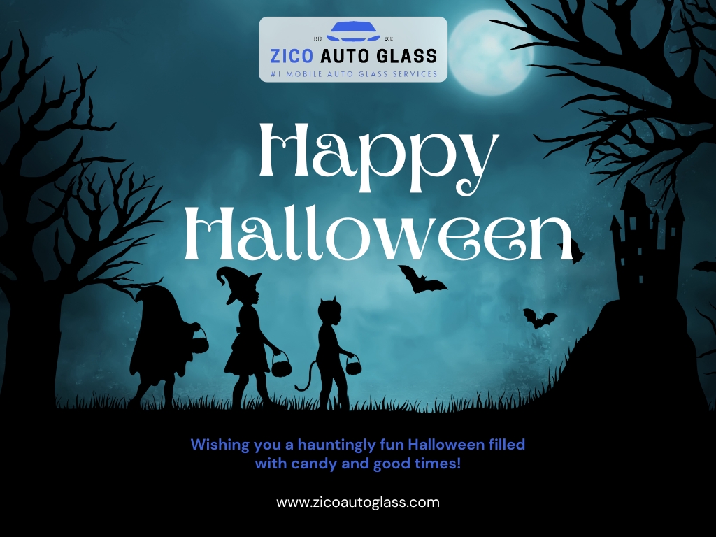 ZicoAutoGlass's tweet image. 🎃 Happy Halloween from Zico Auto Glass! Did you know a cracked windshield can compromise your safety? Our mobile service comes to you—don’t wait for small cracks to turn into big problems! 👻 #CrackNoMore