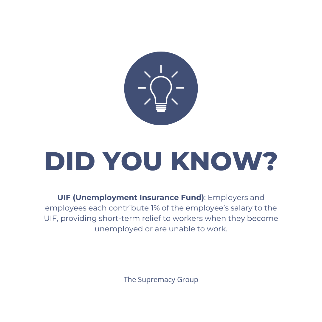 GroupSupremacy's tweet photo. 💡 Did You Know? 

 #UIF #BusinessFacts #EmployerTips #TheSupremacyGroup https://t.co/BZLGGiBhan
