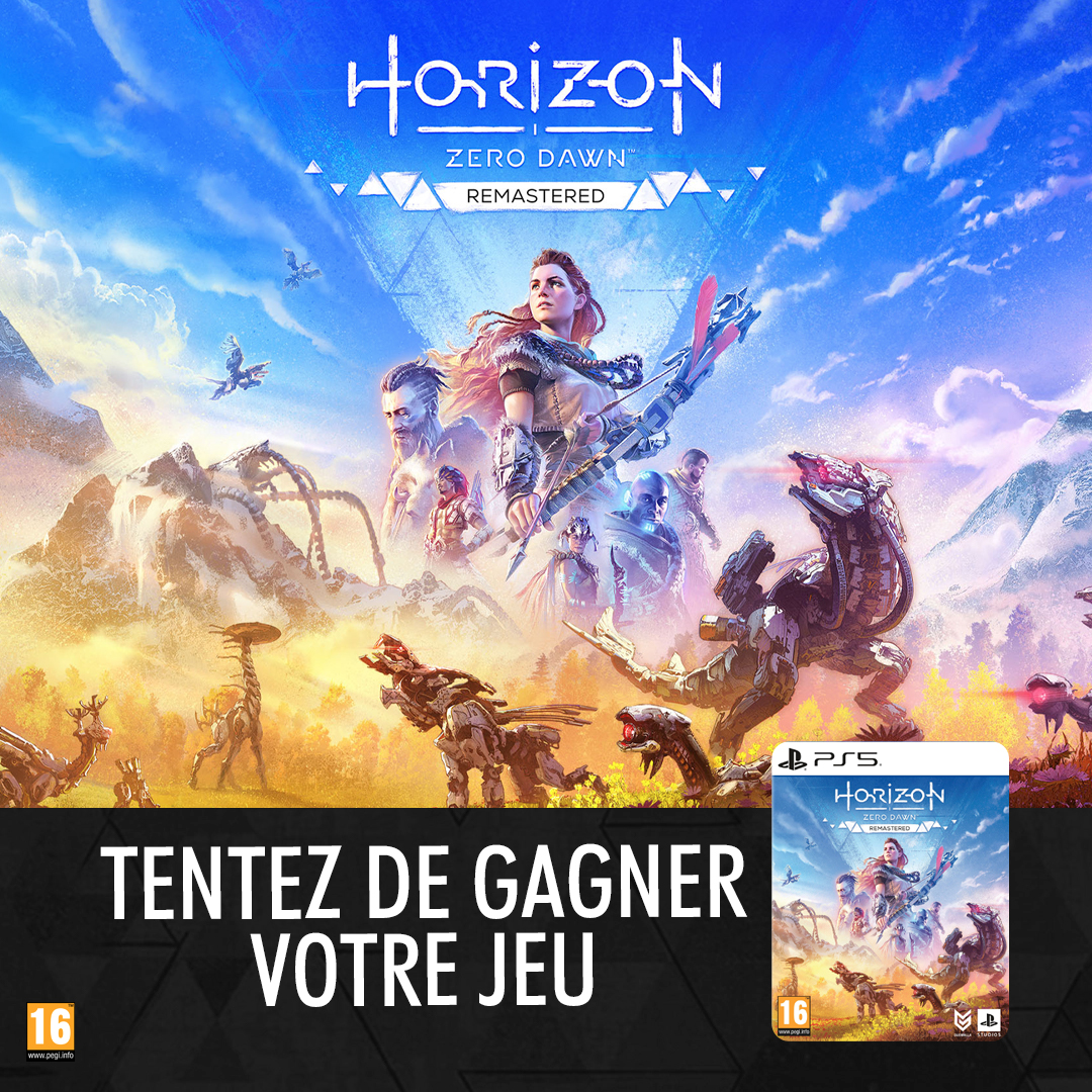 Micromania_Fr's tweet photo. Horizon Zero Dawn Remastered est DISPO 🔥

Pour l'occasion, nous vous faisons gagner 2 jeux (dématérialisés) ⤵️

🏹 RT, like &amp; follow @Micromania_Fr 
🏹 Mentionne en réponse un ami avec #MicromaniaHorizon

Tirage au sort dans 7 jours !⁣ 😉⁣⁣ https://t.co/HVyKrZItLE