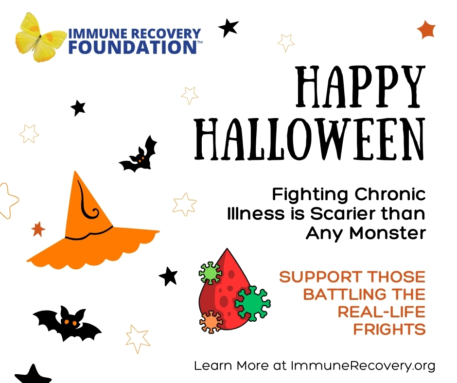 ImmuneRecovery's tweet image. 🎃 Chronic illness, autoimmune disease, and rare disease can be scarier than any ghost. This Halloween let’s shine a light on these unseen battles and support those fighting daily. 
Visit immunerecovery.org to learn more.
#Halloween2024 #ChronicIllness #AutoimmuneDisease