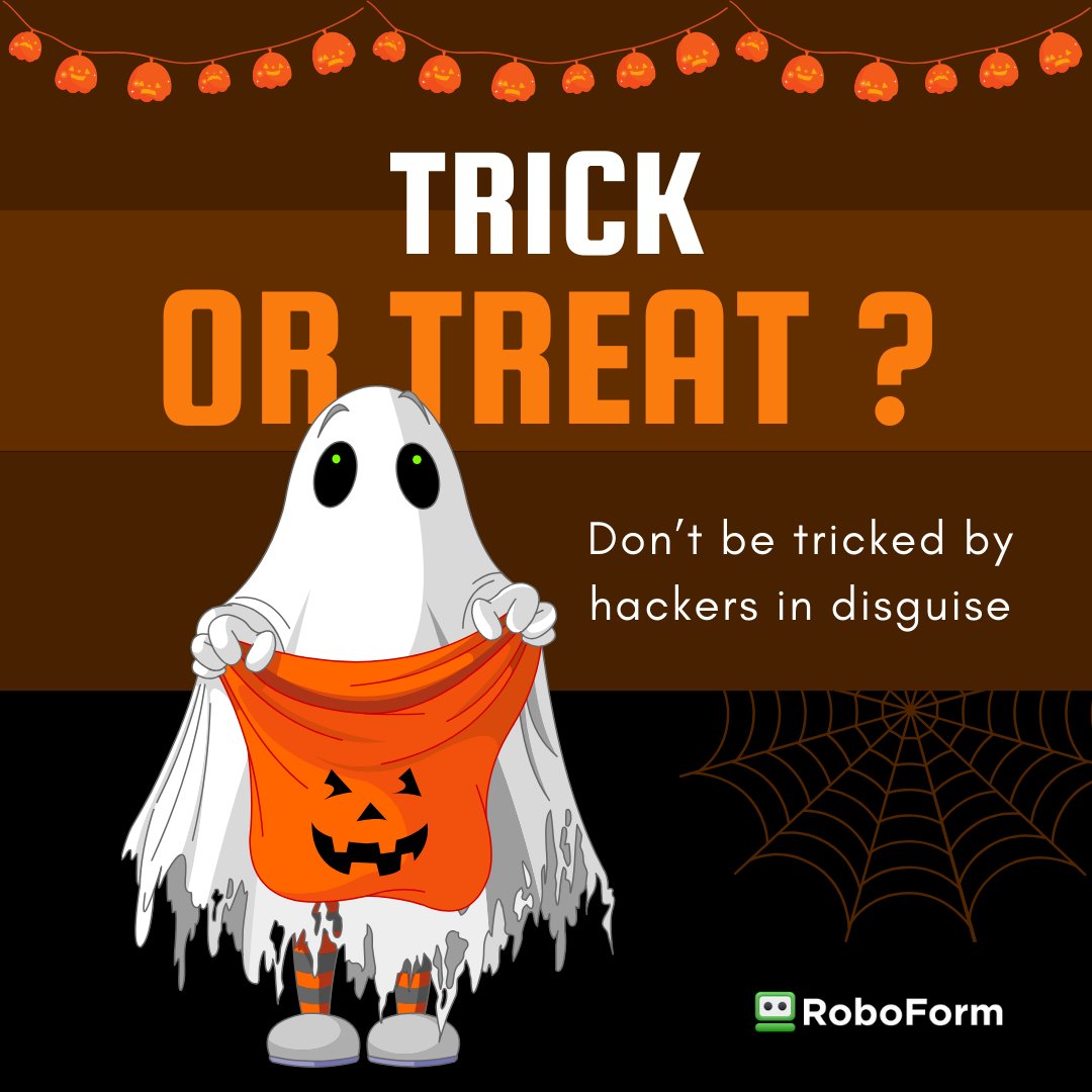 🎃 Don't let cyber ghouls spook you this Halloween! Secure your passwords with RoboForm Password Manager. No tricks, just treats! 🍬 #CyberSecurity #Halloween #StaySafe