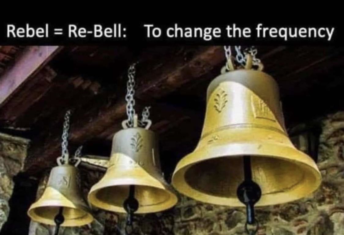 DivineHeart369's tweet photo. 🔔🔔 🔔

Ring the bells, rebel, renew - shift the frequency. https://t.co/KRl1J0AR4V