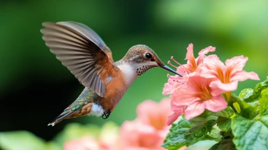 primaprompt's tweet photo. 🌺 Experience the beauty of nature with this stunning close-up of a hummingbird pollinating a bright pink flower. 🌞 #Promptshare #artwork #AIart

Explore more at:
https://t.co/Q2Fo7Dy4Ob https://t.co/hFSiae2xEU