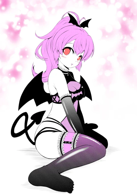 #HappyHalloween #アズールレーン #アズレンハロウィンイラストを描けていなかったので既存絵ですがサキュバスジャベリン再掲!お菓子をくれない指揮官にイタズラしちゃうぞ!! 