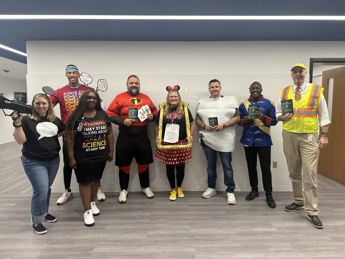 Can you guess which strategy of the Fundamental 5 each of the <a href="/JJPearceHS/">JJ Pearce HS</a> Admin Team is dressed as for Halloween?! #RISDBeTheOne #MustangMagic #mUStangs