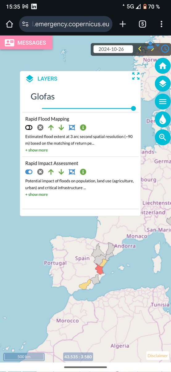 Sergio Alvarez (@srgalvarez) on Twitter photo Este visor global-flood.emergency.copernicus.eu/glofas-forecas… de <a href="/CopernicusEMS/">Copernicus EMS</a> es la herramienta más potente que tenemos de alertas tempranas y no la estamos utilizando. Desde el sábado 26  ya se avisó de la alerta roja en Valencia Este visor global-flood.emergency.copernicus.eu/glofas-forecas… de <a href="/CopernicusEMS/">Copernicus EMS</a> es la herramienta más potente que tenemos de alertas tempranas y no la estamos utilizando. Desde el sábado 26  ya se avisó de la alerta roja en Valencia