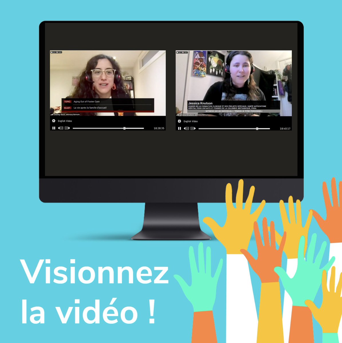 le 28 oct <a href="/AshleyDawnBach/">Ashley Dawn</a> &amp; Jessica Knutson présentent <a href="/SenateCA/">Senate of Canada</a> comment le gouvernement fédéral peut mieux soutenir des transitions équitables vers l'âge adulte pour les jeunes pris en charge autochtones 

🎥 loom.ly/BwhLMUs  

#SoutenirJeunesPlacés #StandWithYouthInCare