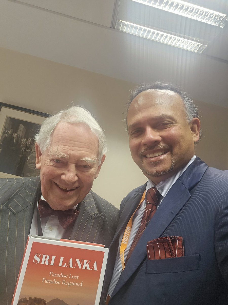 NavinDissa's tweet image. Today i went to the #HouseofLords and met with Lord Naseby who is a friend of @Srilanka.Lord Naseby presented me with his book "paradise lost,paradise regained.I updated him on the latest develoments in Sri-lanka and he promised to  continue his untiring efforts on behalf of…