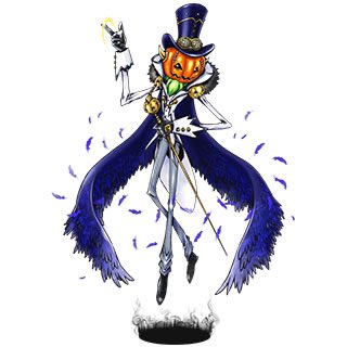 Happy Halloween from this dapper jack-o-lantern. NoblePumkinmon!