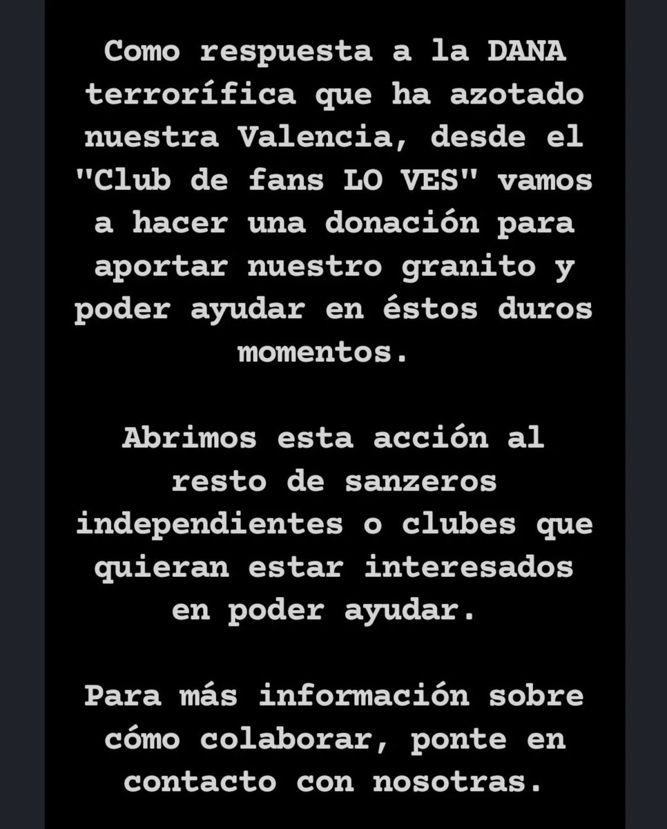 LoVesClubdeFans's tweet photo. Desde el "Club de fans LO VES" vamos a hacer una donación física para aportar ayudar en momentos tan duros.  Abrimos esta acción al resto de sanzeros independientes o clubes que quieran estar interesados en poder ayuda. Para colaborar ponte en contacto con nosotras.
@LFdCesmas https://t.co/KMUY8Ot8rt