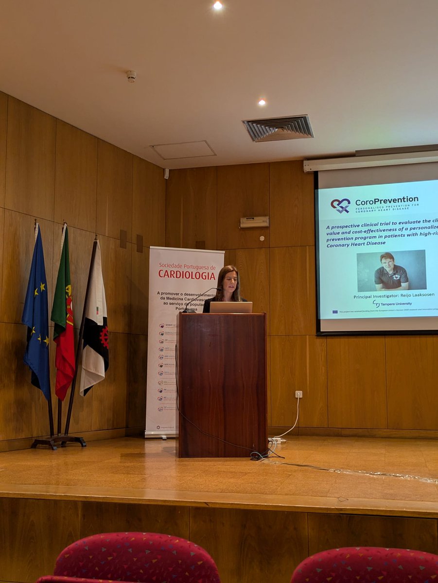 CoroPrevention's tweet photo. 🌟 CoroPrevention insights! 🌟
On Oct 18, #CoroPrevention was presented at the Portuguese Cardiology Society’s joint session on “The Future of Cardiovascular Prevention” showcasing national preliminary results of digital personalised prevention.

#Prevention #PersonalisedMedicine https://t.co/Ym27g27u4C