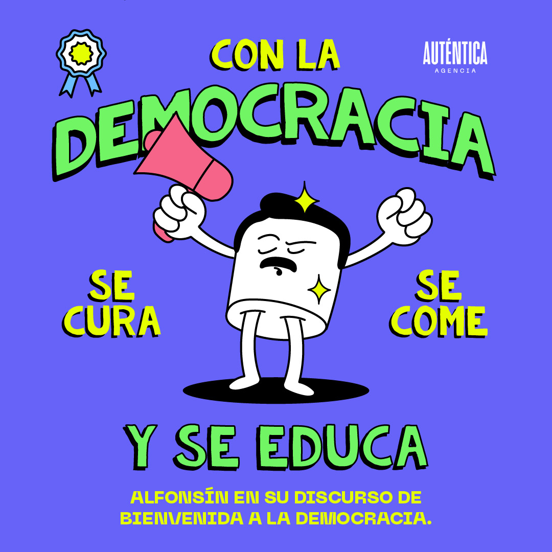 A 41 años de la recuperación de la democracia argentina. 
Recordamos por qué hay que defenderla con esta icónica frase de Raúl Alfonsín 🇦🇷💪🏻❤️