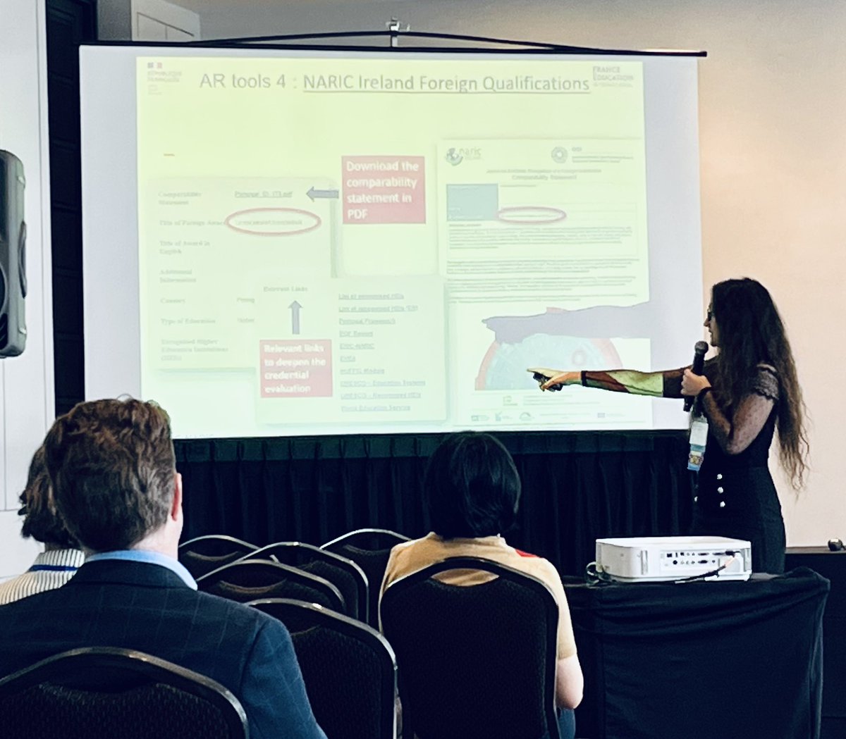 jenniferQQI's tweet photo. It might be the last day of #taicepconference2024 but still lots of learning. Discussions about exceptional #customerservice in #credentialevaluation and Roxanne @FEI_sevres acknowledging https://t.co/OOnQbBCtRU as a tool for #automaticrecognition https://t.co/VKeHkeja9i