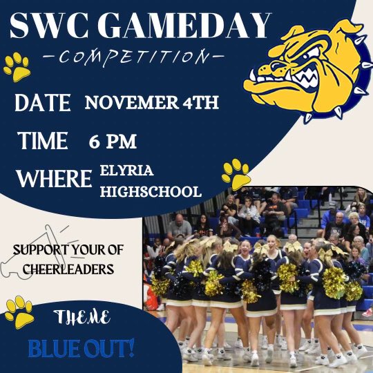 Come cheer our Game Day Team on Monday 💛💙
